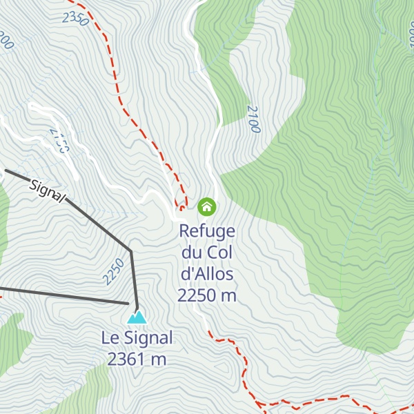 Map of Refuge du Col d'Allos