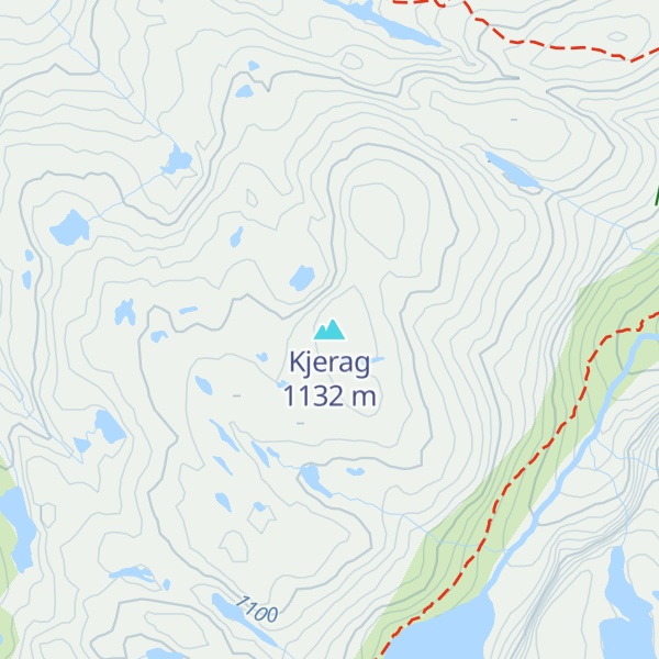 Map of Kjerag