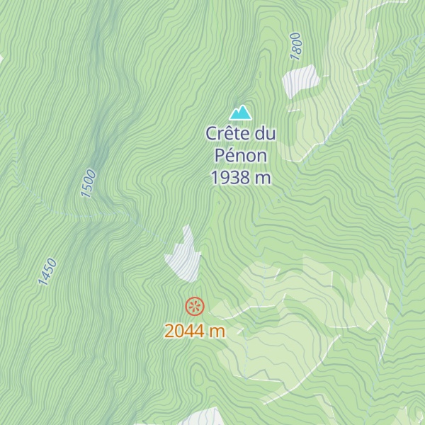 Map of Abri de la Crête de Martinat