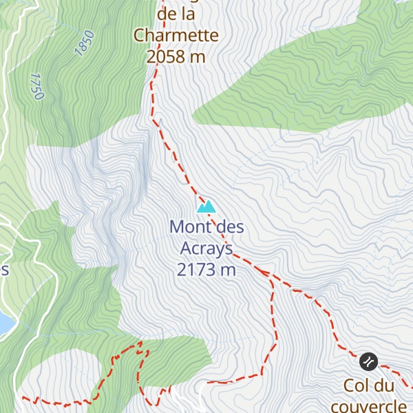 Map of Mont des Acrays