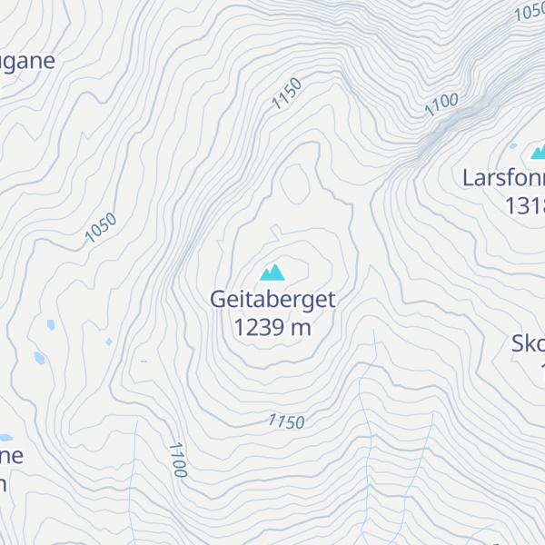 Map of Geitaberget