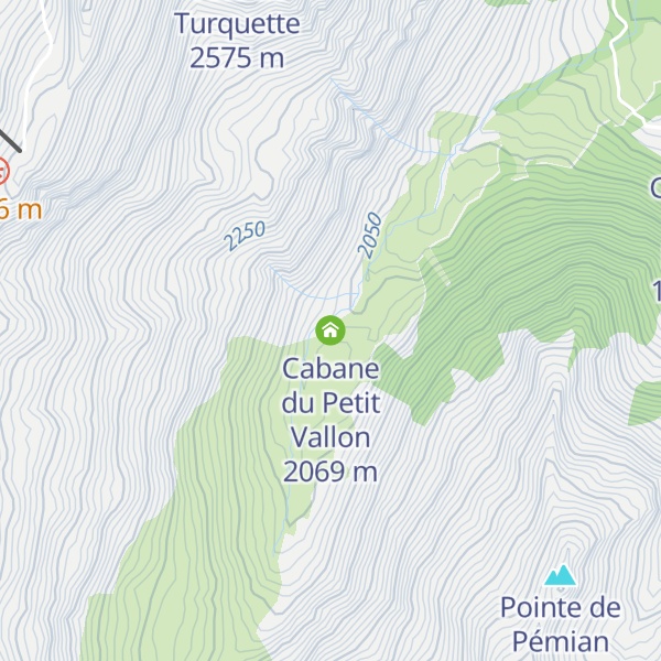 Map of Cabane du Petit Vallon