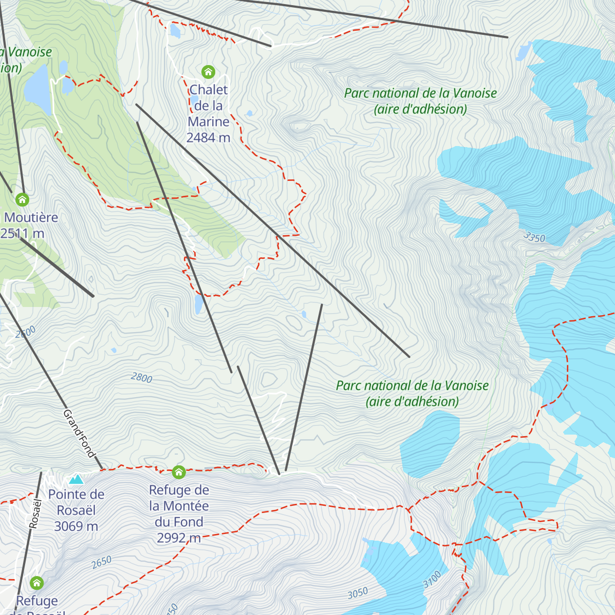 La Caribou map