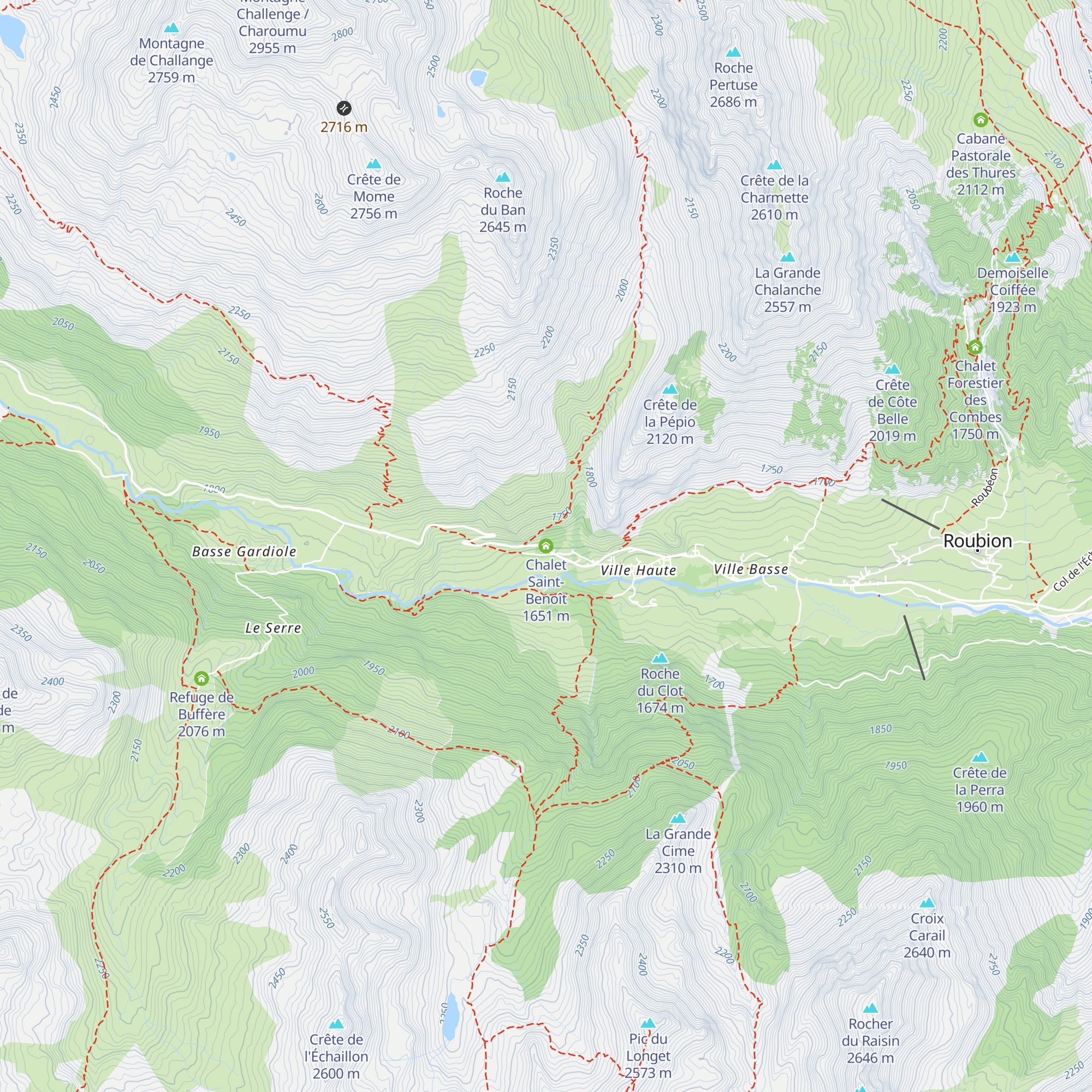 Chalet Saint-Benoît map