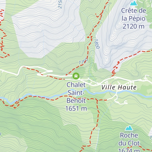 Map of Chalet Saint-Benoît