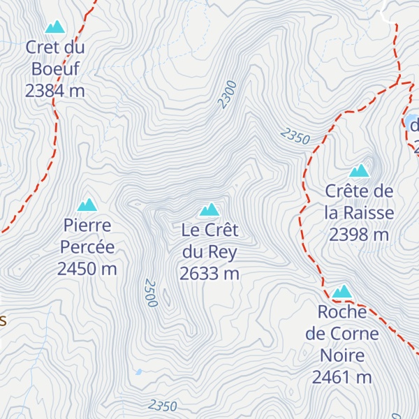 Map of Le Crêt du Rey