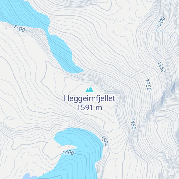 Map of Heggeimfjellet