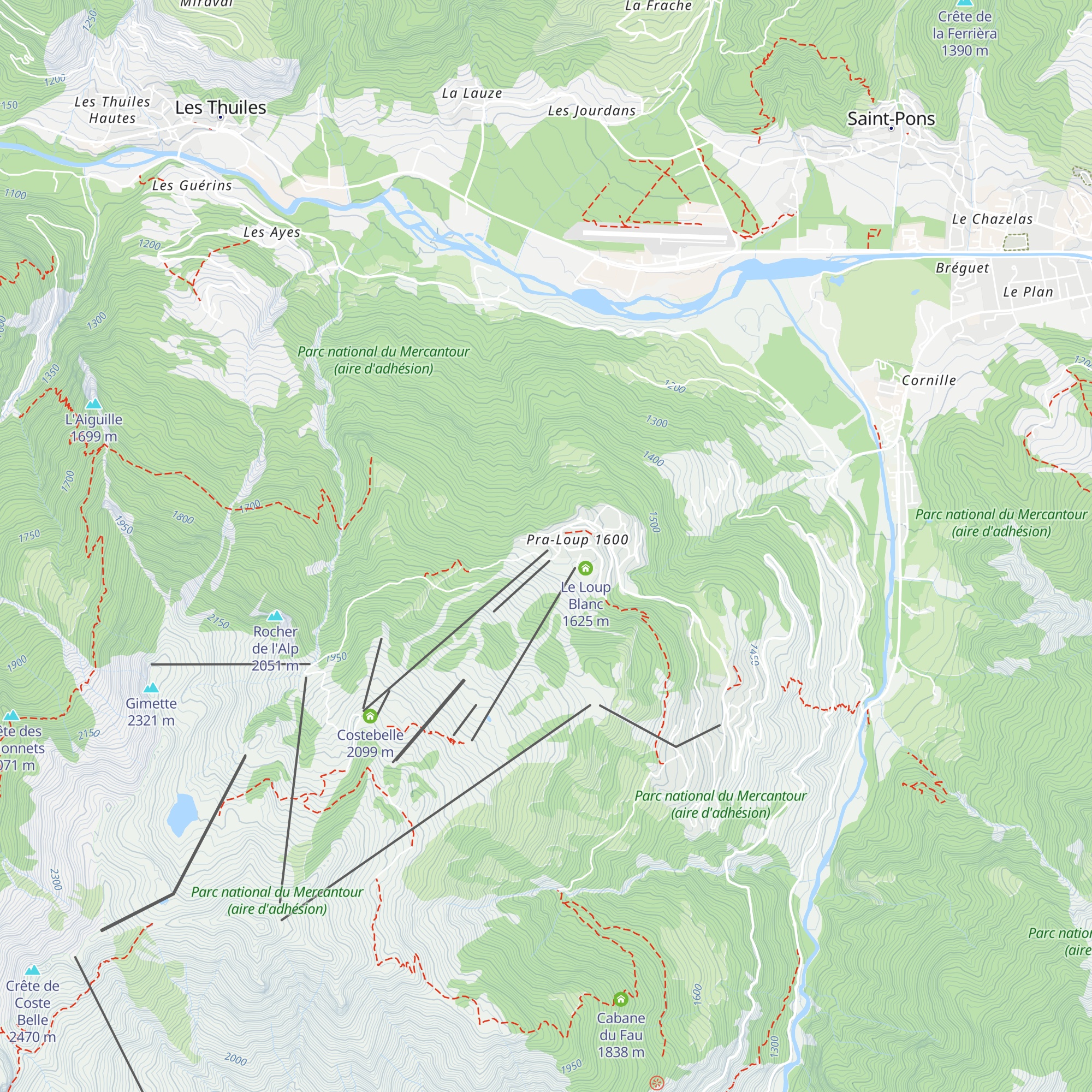 Le Marmotel map