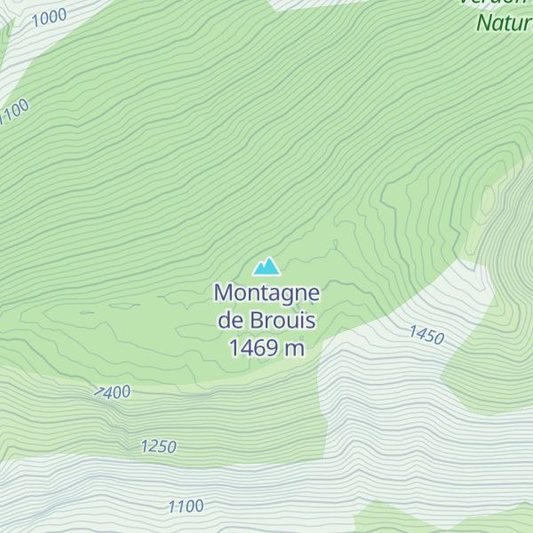 Map of Montagne de Brouis