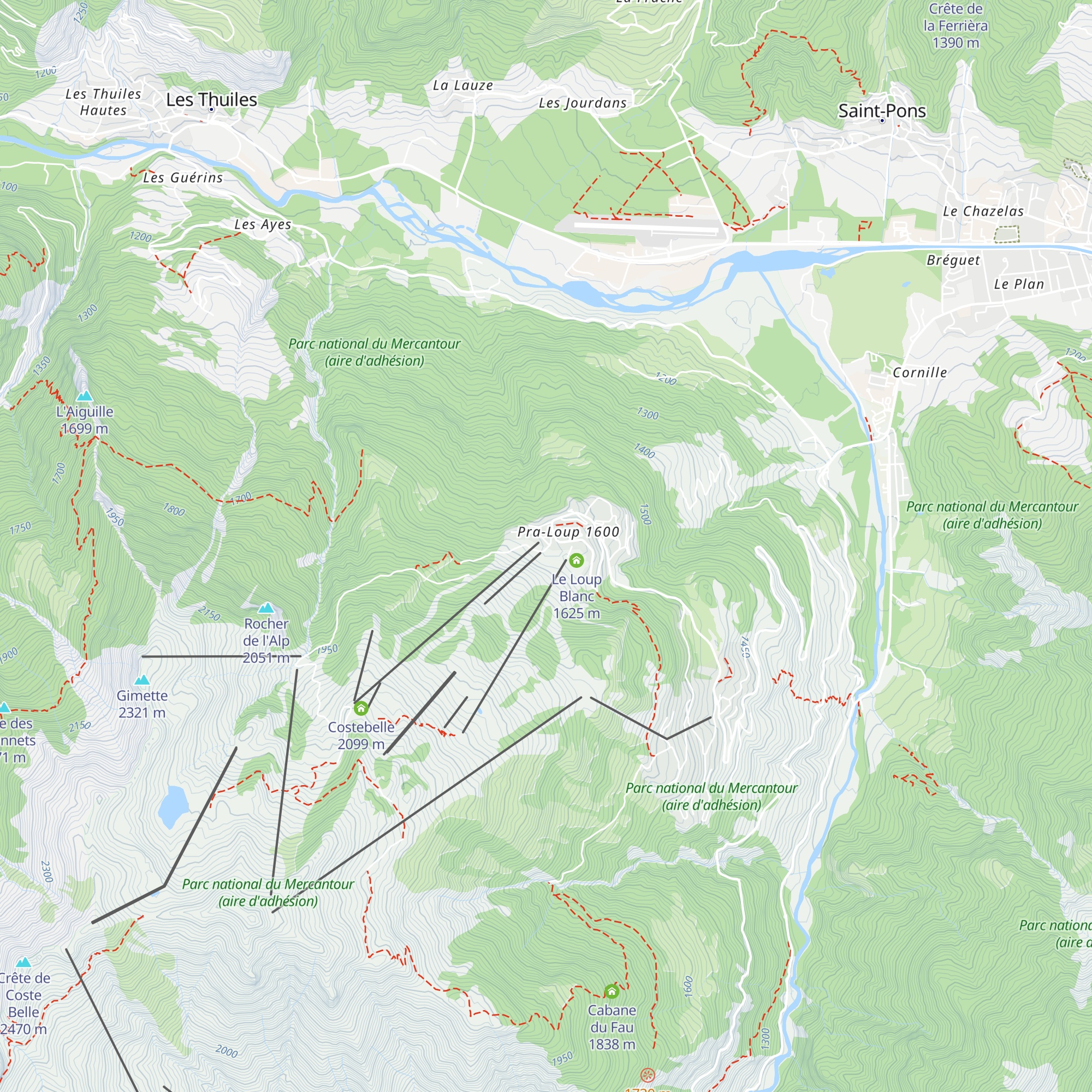Le Coq Noir map