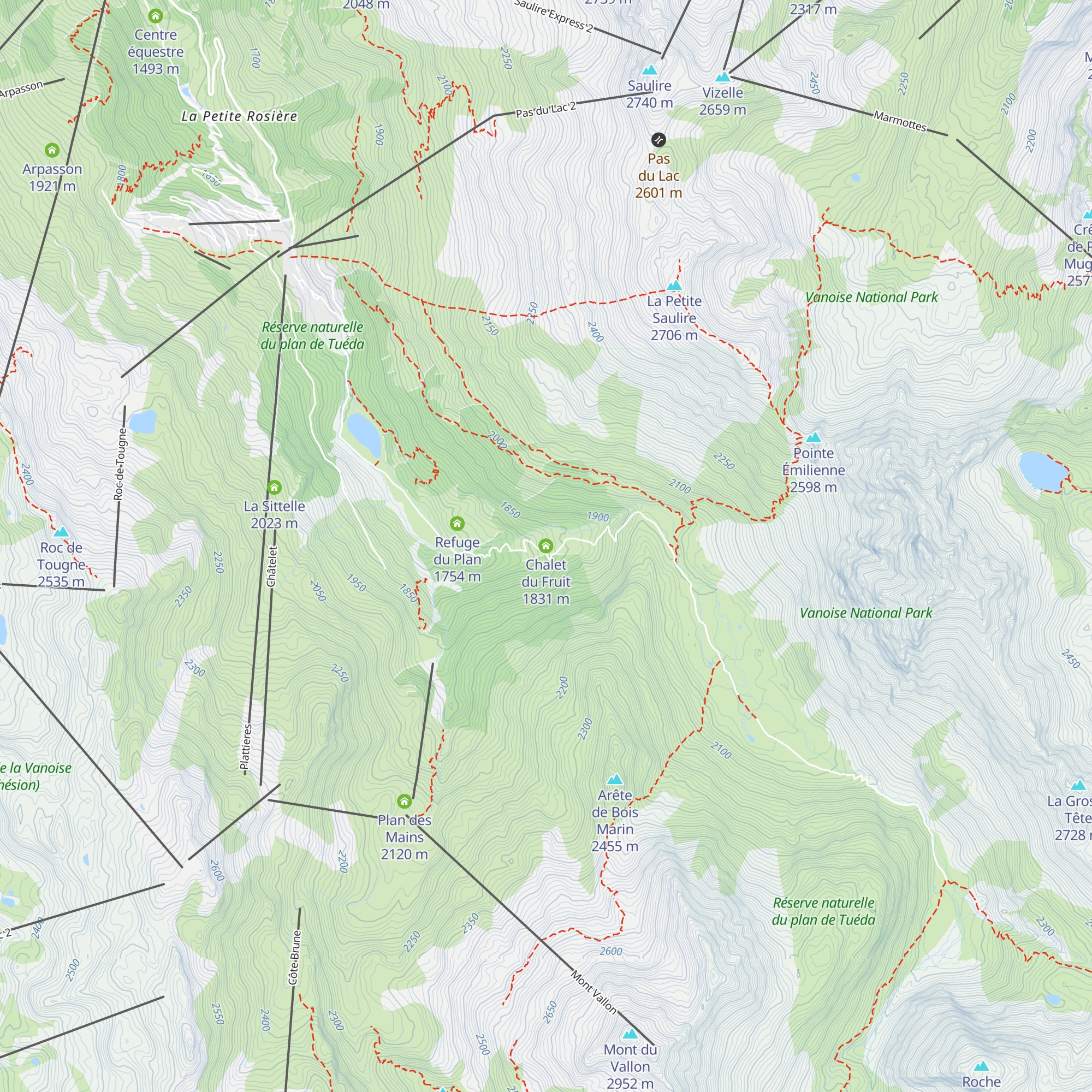 Chalet du Fruit map
