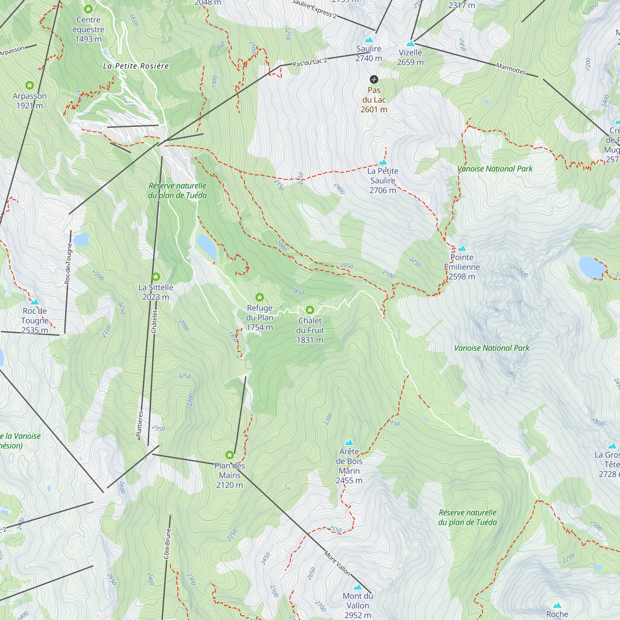 Chalet du Fruit map