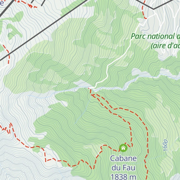 Map of Cabane forestière du Bois du Fau