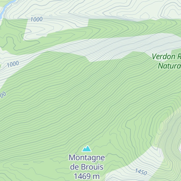 Map of Cabane de la montagne de Brouis