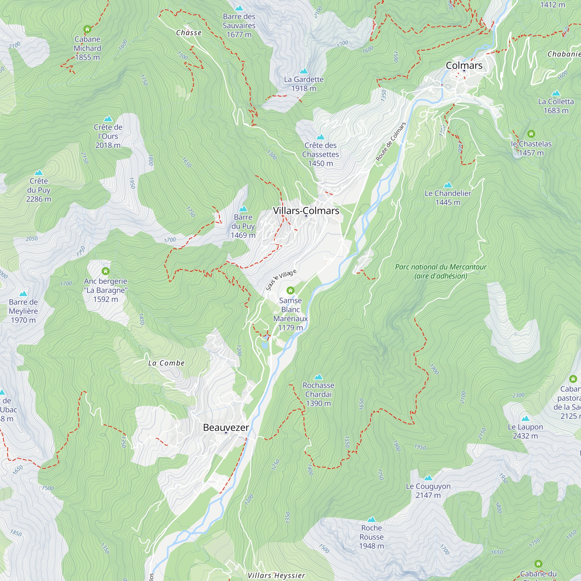 Samse Blanc Marériaux map