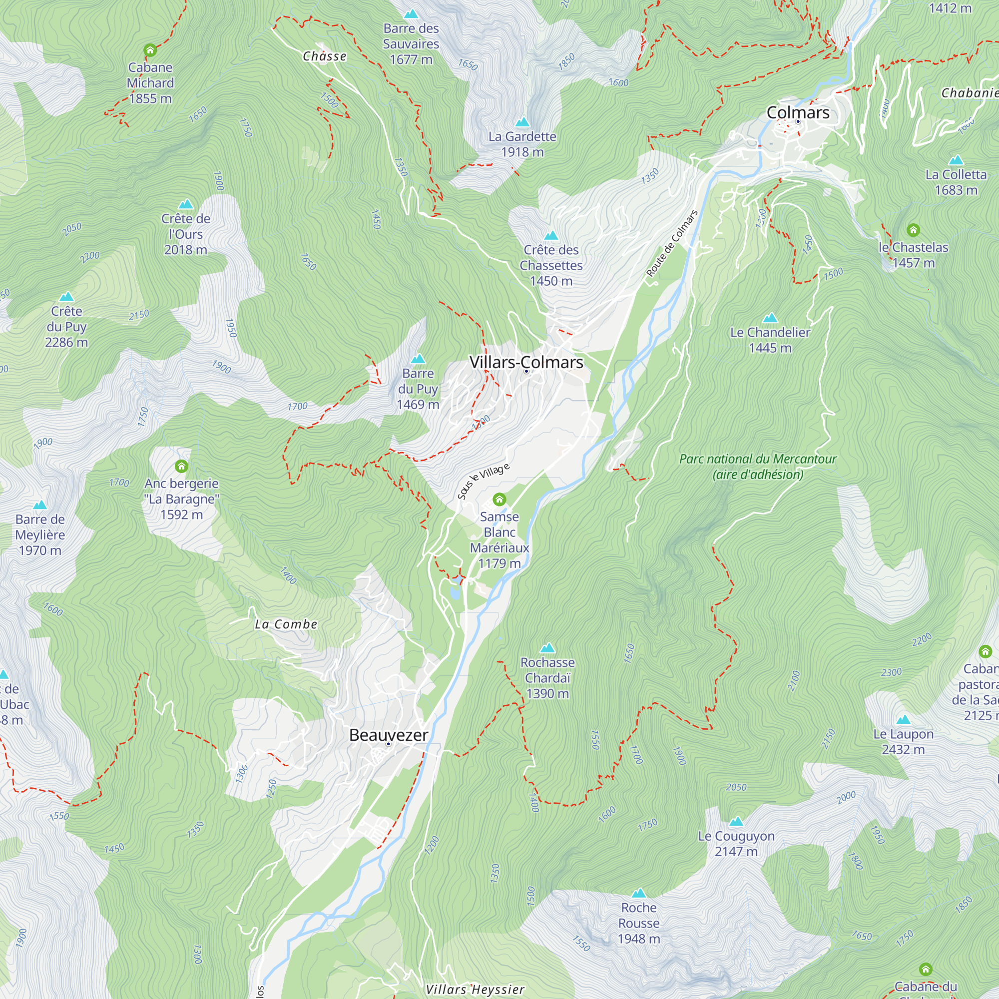 Samse Blanc Marériaux map