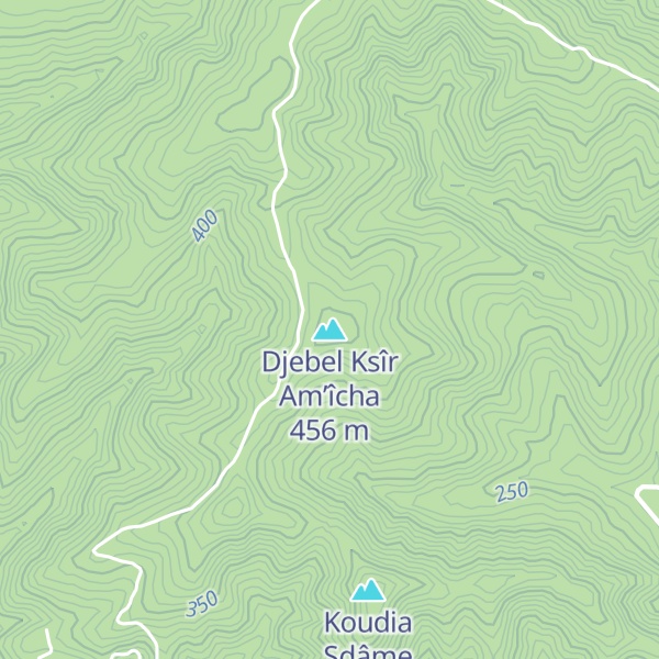 Map of Djebel Ksîr Am’îcha