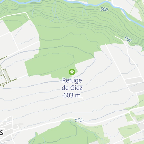 Map of Refuge de Giez