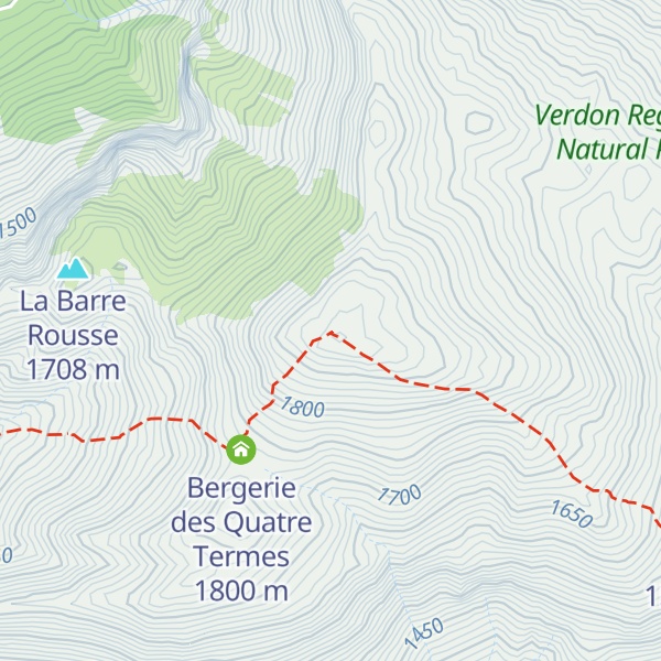 Map of Les Quatre Termes