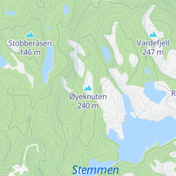 Map of Øyeknuten