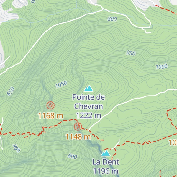 Map of Pointe de Chevran