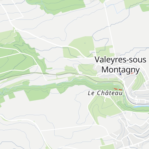 Map of Refuge Valeyres sous Montagny
