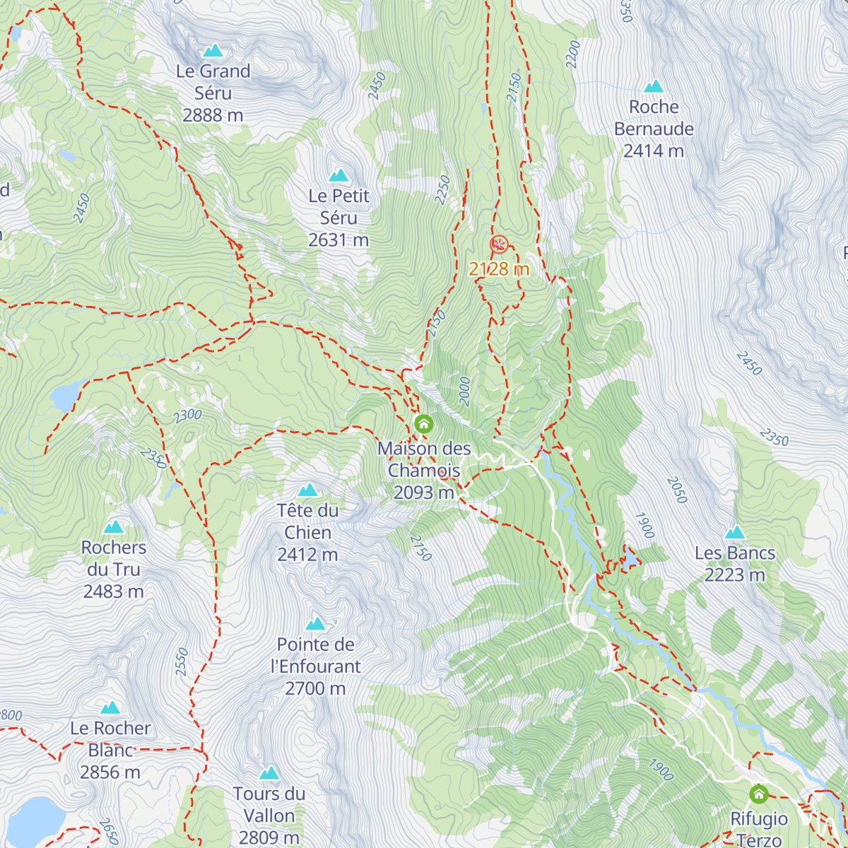 Maison des Chamois map