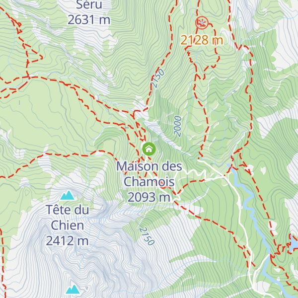 Map of Maison des Chamois