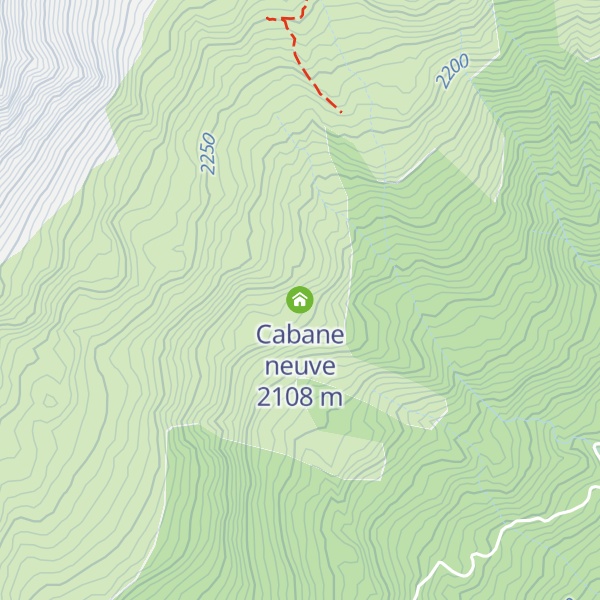 Map of Cabane neuve