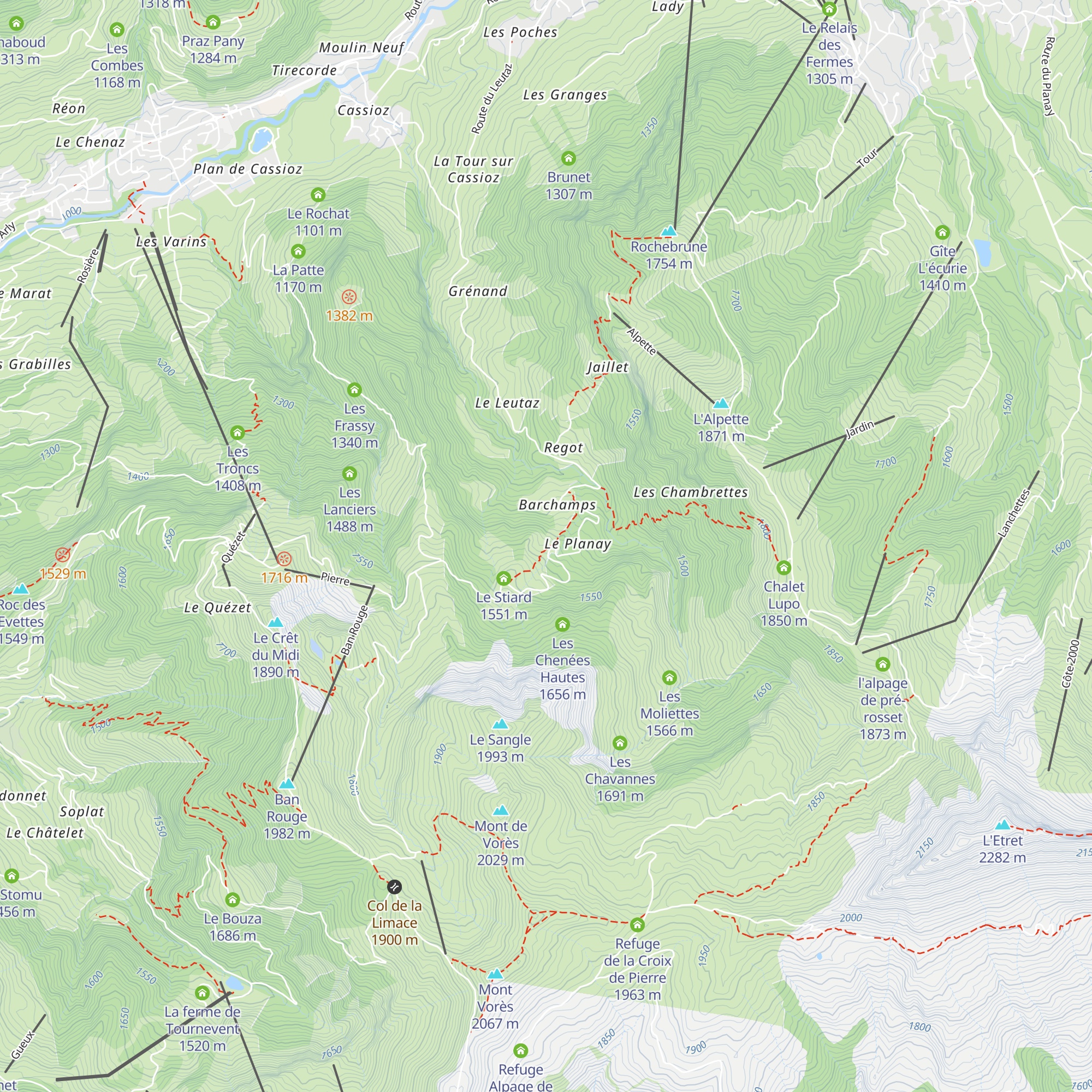 La Tête map