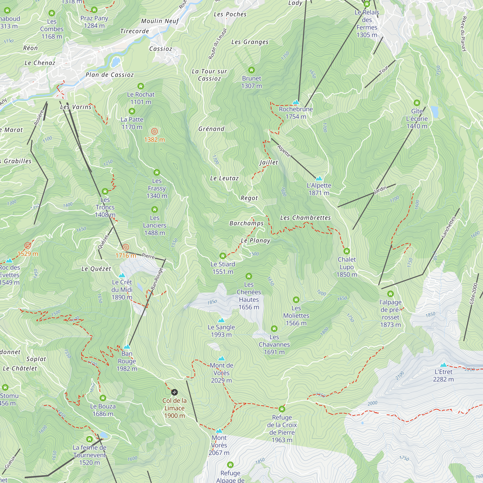 La Tête map