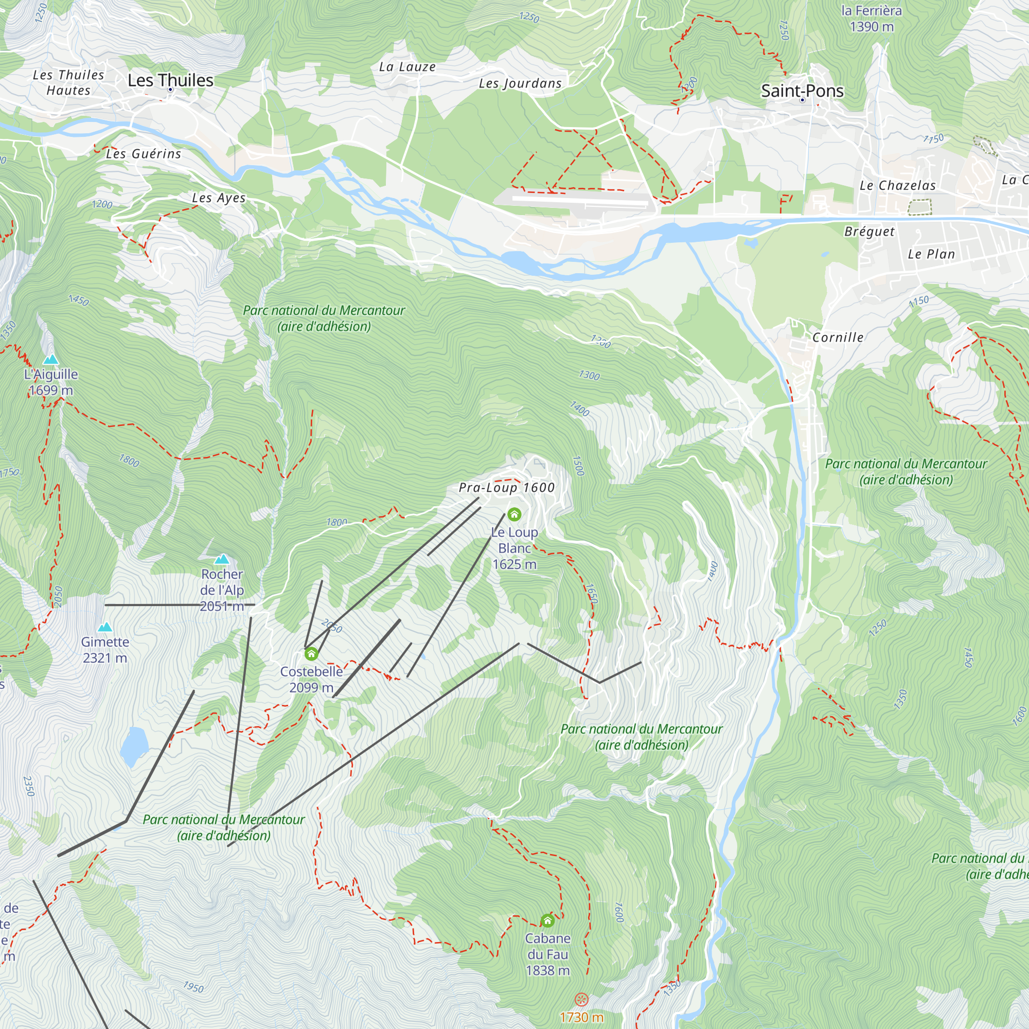 Le Loup Blanc map