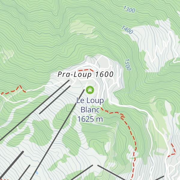 Map of Le Loup Blanc