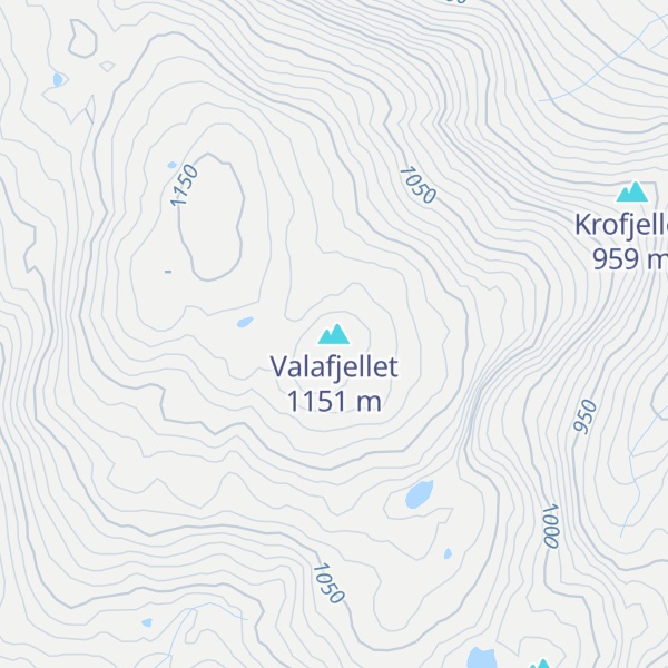 Map of Valafjellet
