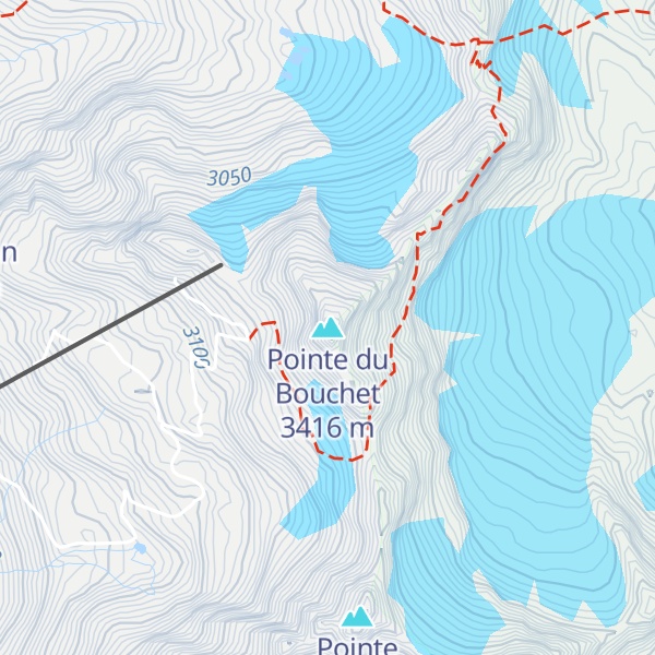 Map of Pointe du Bouchet