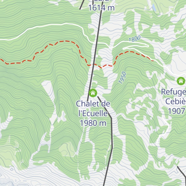 Map of Chalet de l'Ecuelle