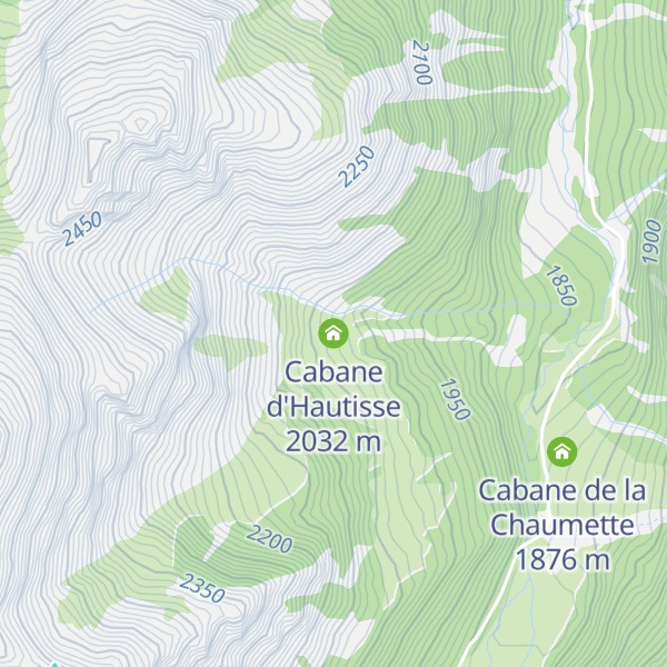 Map of Cabane d'Hautisse