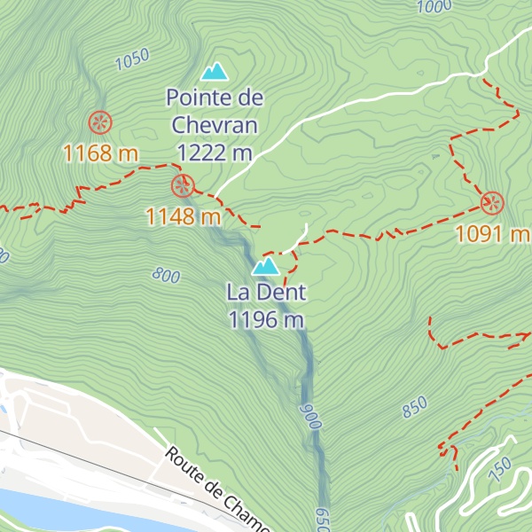 Map of La Dent