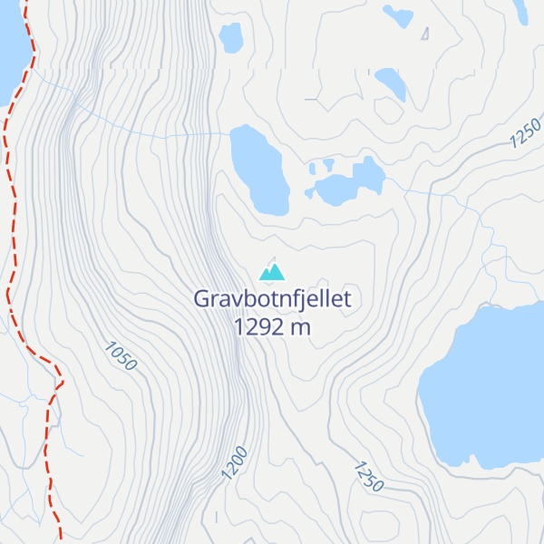 Map of Gravbotnfjellet