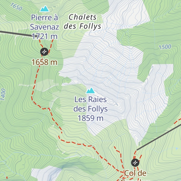 Map of Les Raies des Follys
