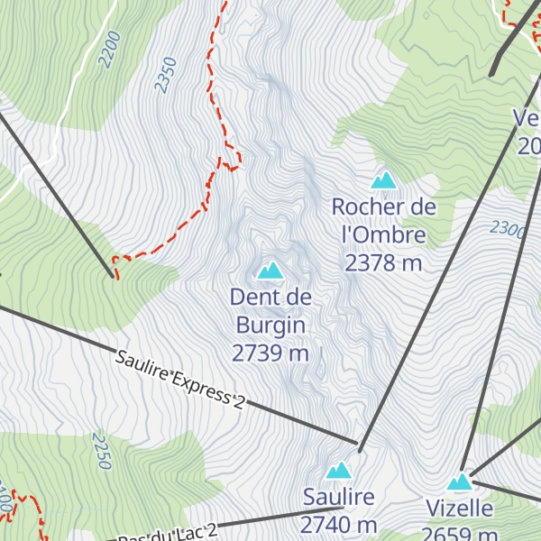 Map of Dent de Burgin