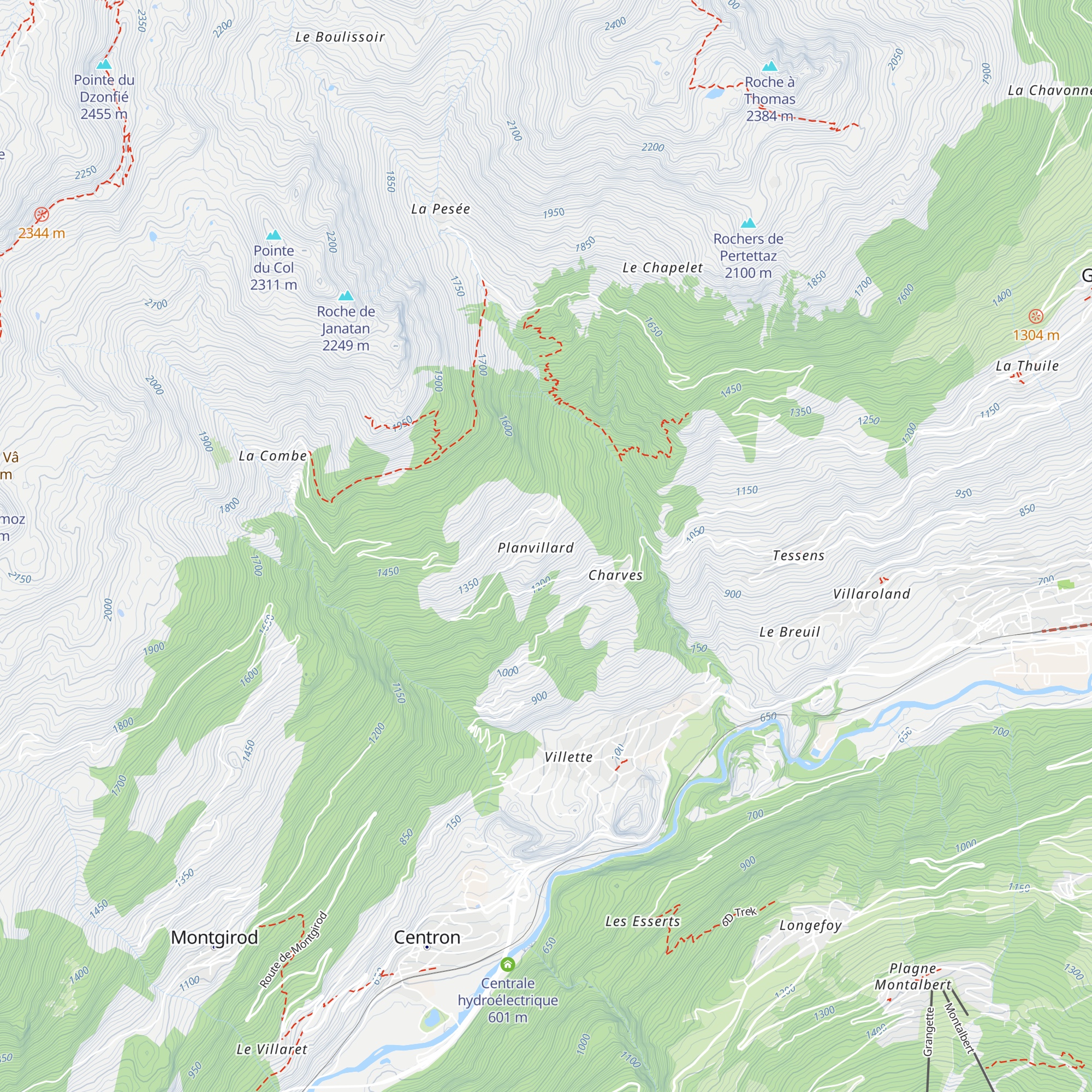 Conservatoire de l'abeille noire du Beaufotain map