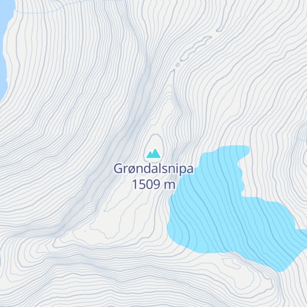 Map of Grøndalsnipa