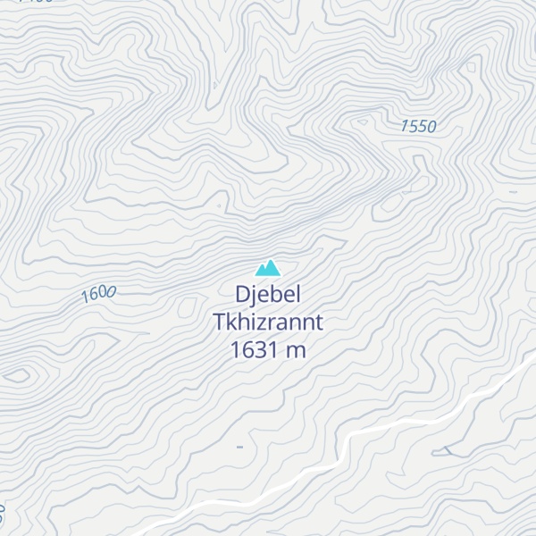 Map of Djebel Tkhizrannt