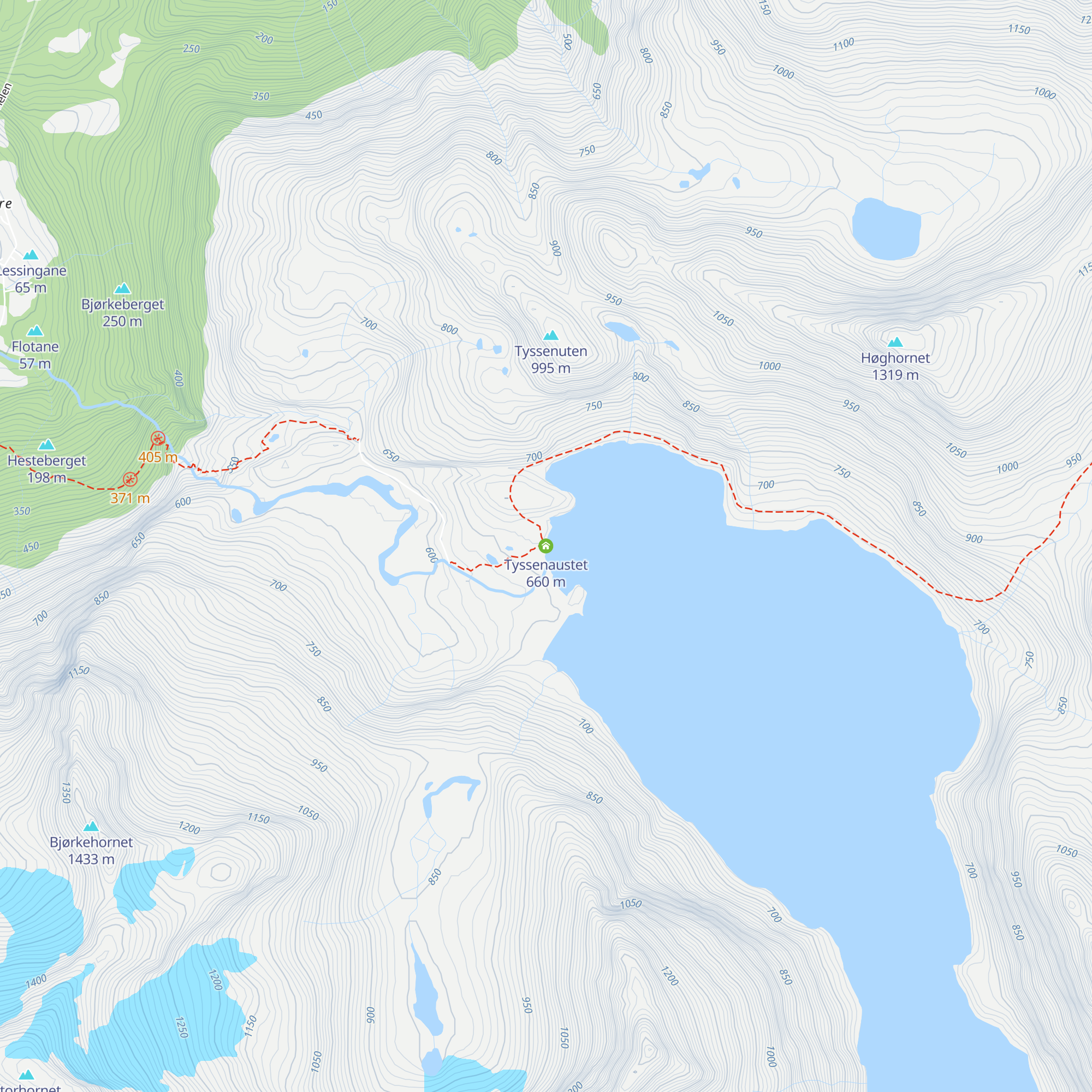 Tyssenaustet map