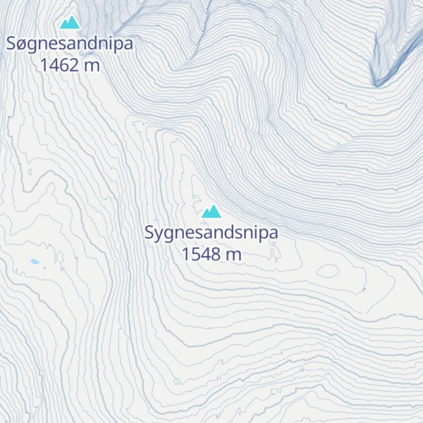 Map of Sygnesandsnipa