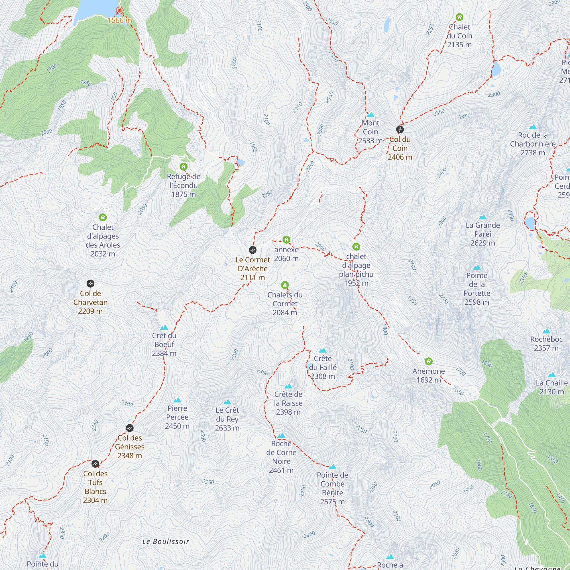 Chalets du Cormet map