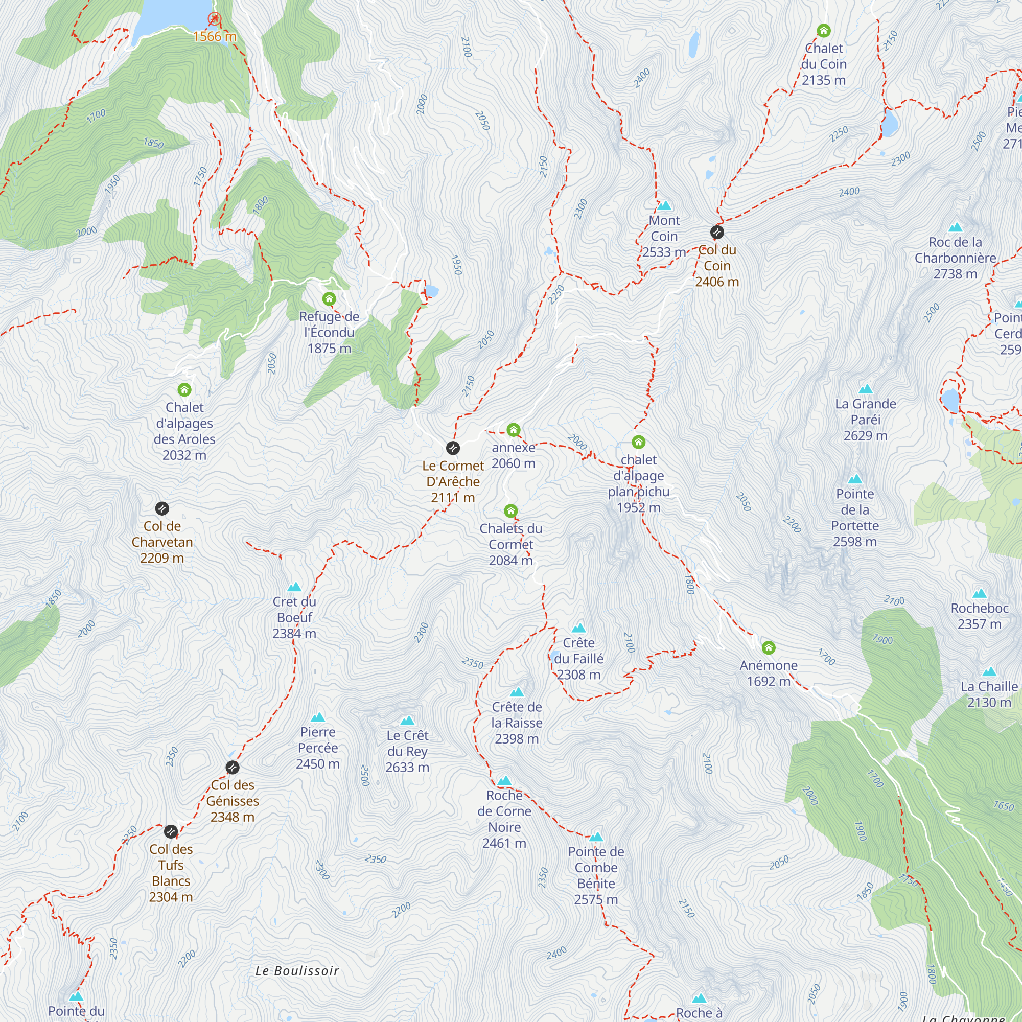 Chalets du Cormet map