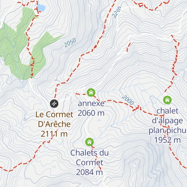 Map of Refuge de la Coire