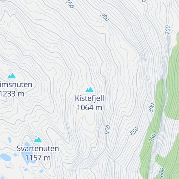 Map of Kistefjell